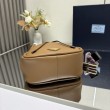 Borsa a secchiello Prada Darling Mini 1BE087 marrone