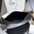 Borsa a tracolla/hobo grande Prada Aimèe Classic nera