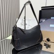 Borsa a tracolla/hobo grande Prada Aimèe Classic nera