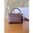 Borsa Celine Teen Nino con manico superiore in pelle di vitello liscia Borgogna