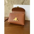 Borsa Replica 1:1 Celine Teen Nino con manico superiore in pelle di vitello liscia Marrone
