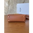 Borsa Replica 1:1 Celine Teen Nino con manico superiore in pelle di vitello liscia Marrone