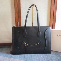 Bora Pari all'originale replica da viaggio Celine Flat Cabas nera