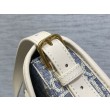 Borsa Dior Bobby media East-West Dior Oblique jacquard blu