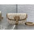 Borse Firmate Replica Dior Bobby media East-West Dior Oblique jacquard Marrone
