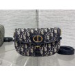 Borse Replica Dior Bobby media East-West Dior Oblique jacquard Nero
