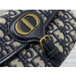 Borse Replica Dior Bobby media East-West Dior Oblique jacquard Nero