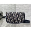 Borse Replica Dior Bobby media East-West Dior Oblique jacquard Nero