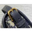 Borse Replica Dior Bobby media East-West Dior Oblique jacquard Nero