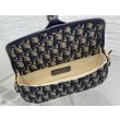 Borse Replica Dior Bobby media East-West Dior Oblique jacquard Nero