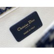 Borse Replica Dior Bobby media East-West Dior Oblique jacquard Nero