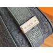Borsa Hobo Dior Medium Dior Slider Zipped da uomo Dior Oblique jacquard nera