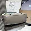 Borsa shopping/tote grande Prada 1BG604 Grigio