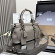 Borsa shopping/tote grande Prada 1BG604 Grigio