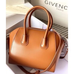 Qualità superiore replica tote Givenchy Antigona Mini in pelle marrone