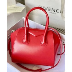 Imitazioni borse griffate tote Givenchy Antigona Mini in pelle rosso