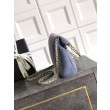 Borse Imitazioni tote pieghevole Diana Chanel scamosciata piccola/media/grande Blu Borse Imitazioni tote pieghevole Diana Chanel scamosciata piccola/media/grande Blu