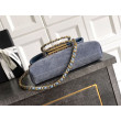 Borse Imitazioni tote pieghevole Diana Chanel scamosciata piccola/media/grande Blu Borse Imitazioni tote pieghevole Diana Chanel scamosciata piccola/media/grande Blu