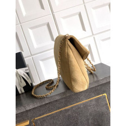 Borse Replica tote pieghevole Diana Chanel scamosciata piccola/media/grande marrone
