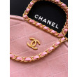 Borsa tote pieghevole Diana Chanel scamosciata piccola/media/grande Rosa