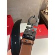Alta gamma replica Cintura da uomo Salvatore Ferragamo da 3.5 cm con fibbia nera