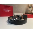 Alta gamma replica Cintura da uomo Salvatore Ferragamo da 3.5 cm con fibbia nera