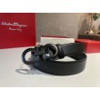 Qualità superiore replica Cintura da uomo Salvatore Ferragamo da 3.5 cm con fibbia nero