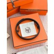 cintura Hermes Donna My H e Hermès sur Mer 13 mm Nero