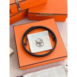 cintura Hermes Donna My H e Hermès sur Mer 13 mm Nero