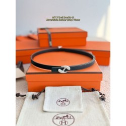 cintura Hermes Donna My H e Hermès sur Mer 13 mm Nero