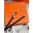 cintura Hermes Donna My H e Hermès sur Mer 13 mm Nero
