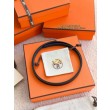 cintura Hermes Donna My H e reversibile Hermès sur Mer 13 mm Blu/Nero
