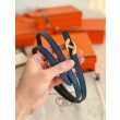 cintura Hermes Donna My H e reversibile Hermès sur Mer 13 mm Blu/Nero