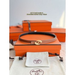 Alta gamma replica cintura Hermes Donna My H e reversibile Hermès sur Mer 13 mm marrone/Nero
