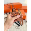 Alta gamma replica cintura Hermes Donna My H e reversibile Hermès sur Mer 13 mm marrone/Nero