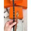 cintura Hermes Donna My H e reversibile Hermès sur Mer 13 mm Nero/marrone