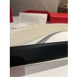 Qualità superiore replica Cintura reversibile da uomo Salvatore Ferragamo da 3.5 cm con clip in metallo oro Nero/Bianco