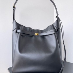 Replica qualità specchio Borsa hobo grande Balenciaga Bel Air nera
