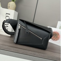 Replica qualità specchio Marsupio classico piccolo Puzzle Edge Loewe Nero