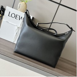 Replica qualità specchio Bora Pari all'originale replica a tracolla piccola Loewe Cubi Nero