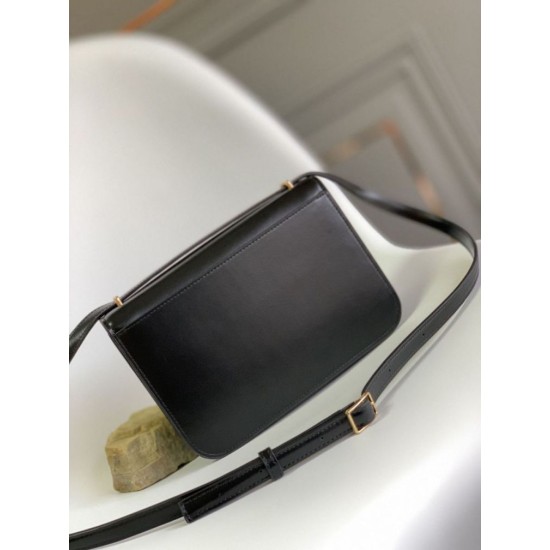 Replica Borsa piccola Loewe Goya nera Imitazioni Replica qualità specchio Borsa piccola Loewe Goya nera