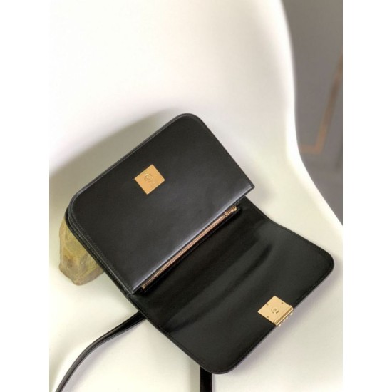 Replica Borsa piccola Loewe Goya nera Imitazioni Replica qualità specchio Borsa piccola Loewe Goya nera