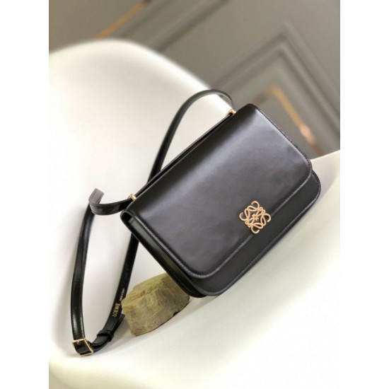 Replica Borsa piccola Loewe Goya nera Imitazioni Replica qualità specchio Borsa piccola Loewe Goya nera