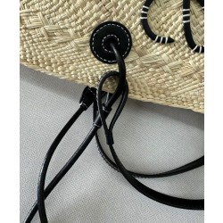 Borsa a cestino Loewe Large Anagram nera