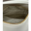 Borsa classica bicolore Loewe Puzzle Edge piccola Bianco/beige