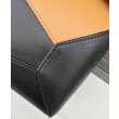 Borsa classica bicolore Loewe Puzzle Edge piccola Nero/Marrone
