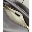 Borsa classica bicolore Loewe Puzzle Edge piccola Nero/Rosso