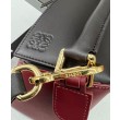 Borsa classica bicolore Loewe Puzzle Edge piccola Nero/Rosso