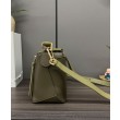 Borsa classica Vintage Loewe Puzzle Edge piccola verde