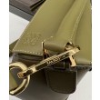 Borsa classica Vintage Loewe Puzzle Edge piccola verde
